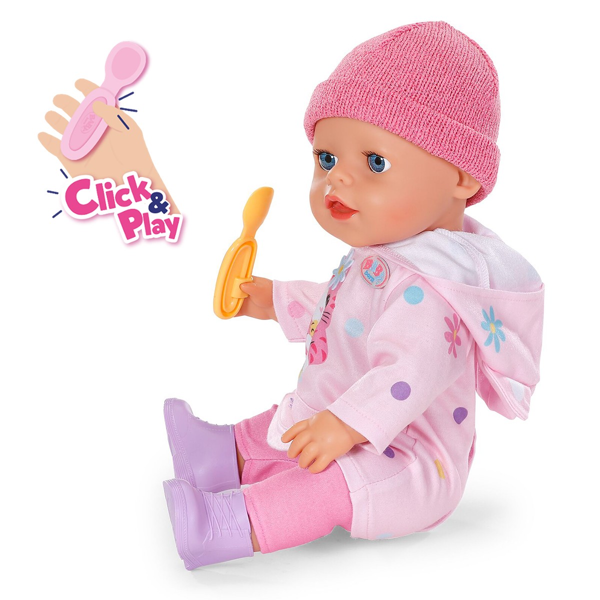 Лялька BABY born серії "Click & Play" – Емма в Костюмі з Вушками (43 см, з аксес.) — фото 4