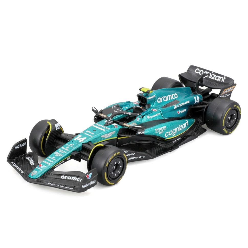 Колекційна автомодель "Aston Martin AMR23 (2023)" Bburago 18-38090, 1:43 масштаб — фото 6