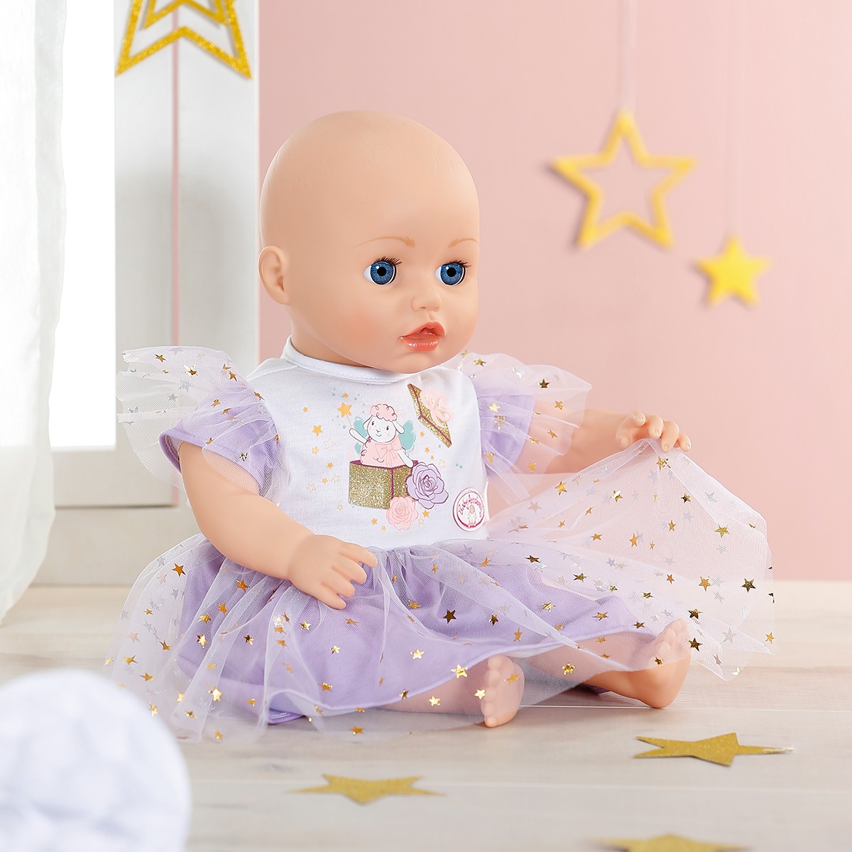 Одяг для ляльки BABY Annabell - Бузкова Сукня (43 cm) — фото 3