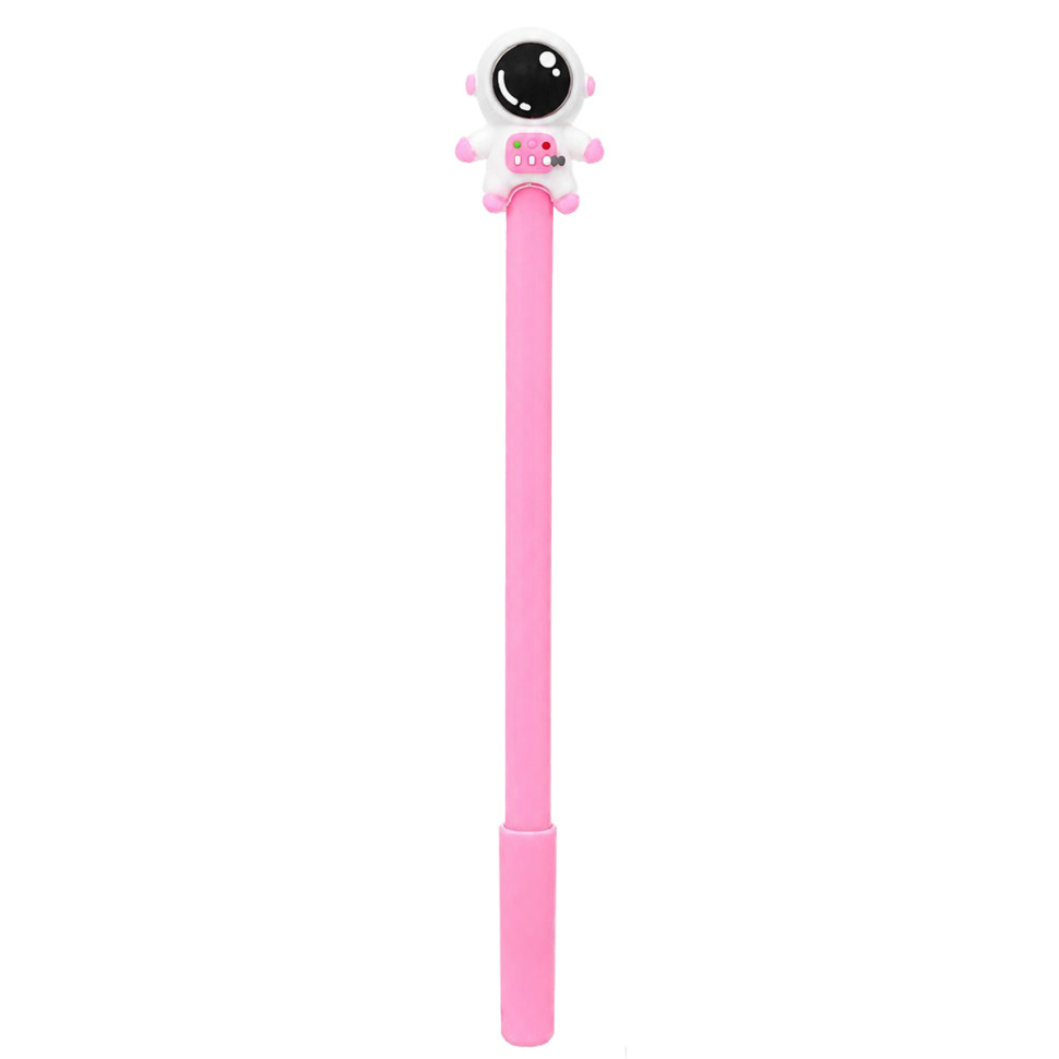 Ручка дитяча з іграшкою "Spaceman" A007(Pink) гелева, синя