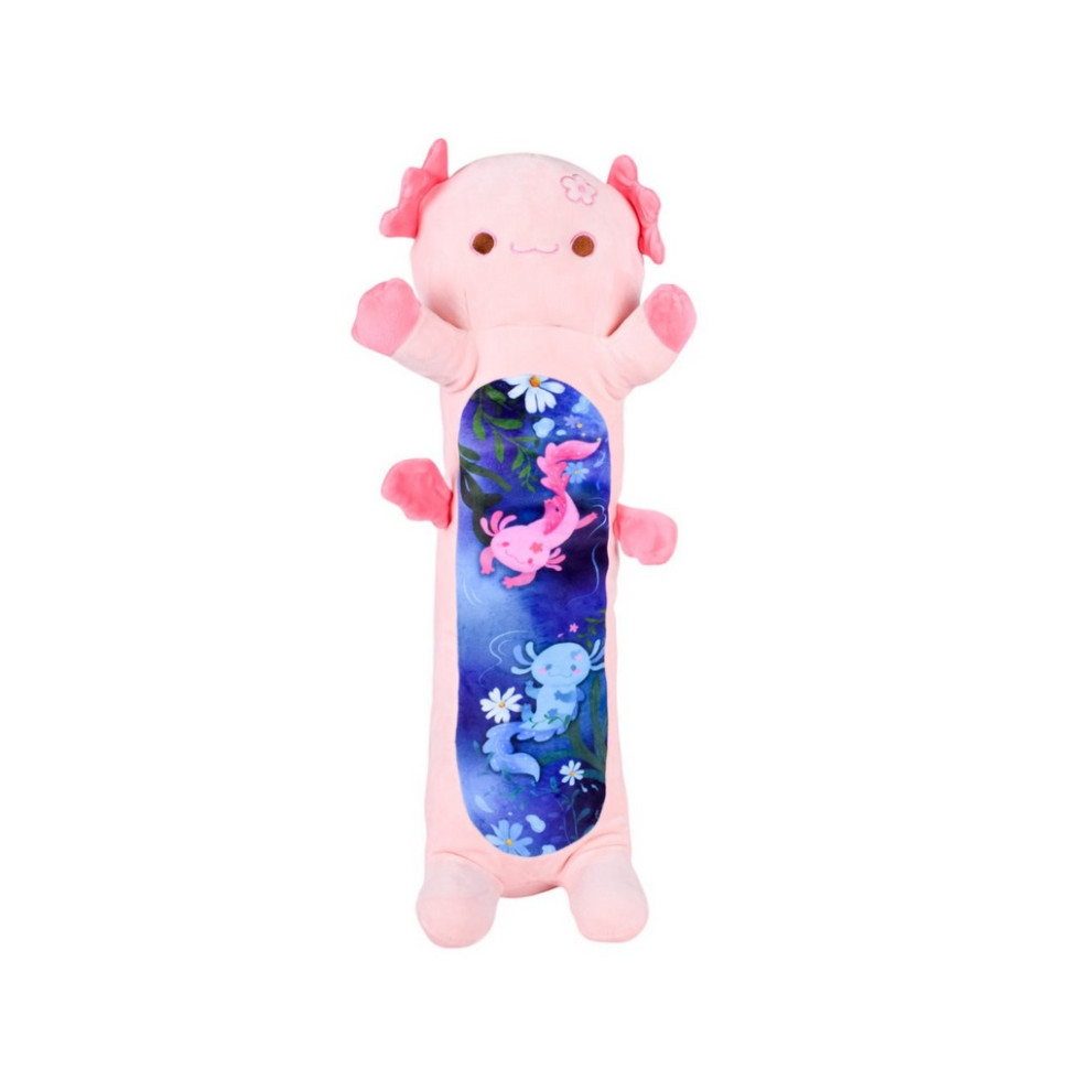 М'яка іграшка-подушка "Аксолотль-батон" HKF2206(Pink) розмір 100 см