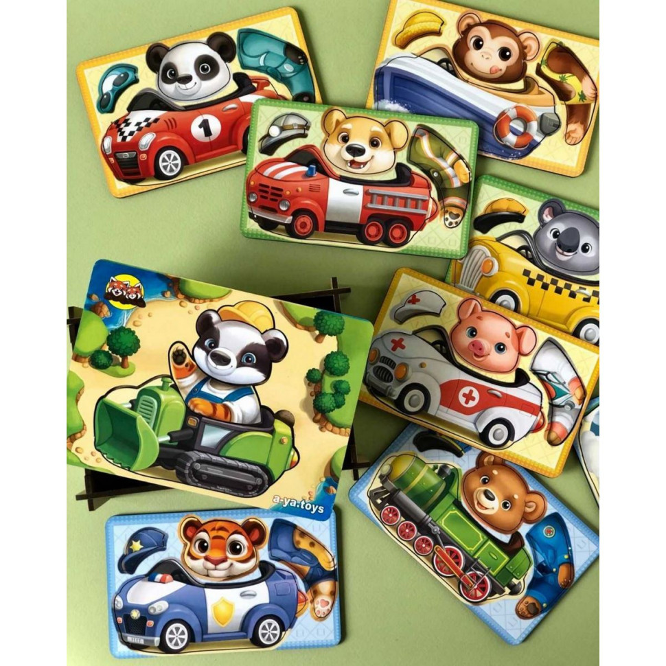 Настольная игра "Веселые водители" Ubumblebees (ПСФ080) PSF080 с карточками — фото 5