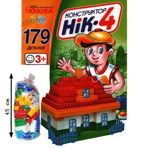 Дитячий конструктор НІК-4 70910, 179 великих деталей — фото 2