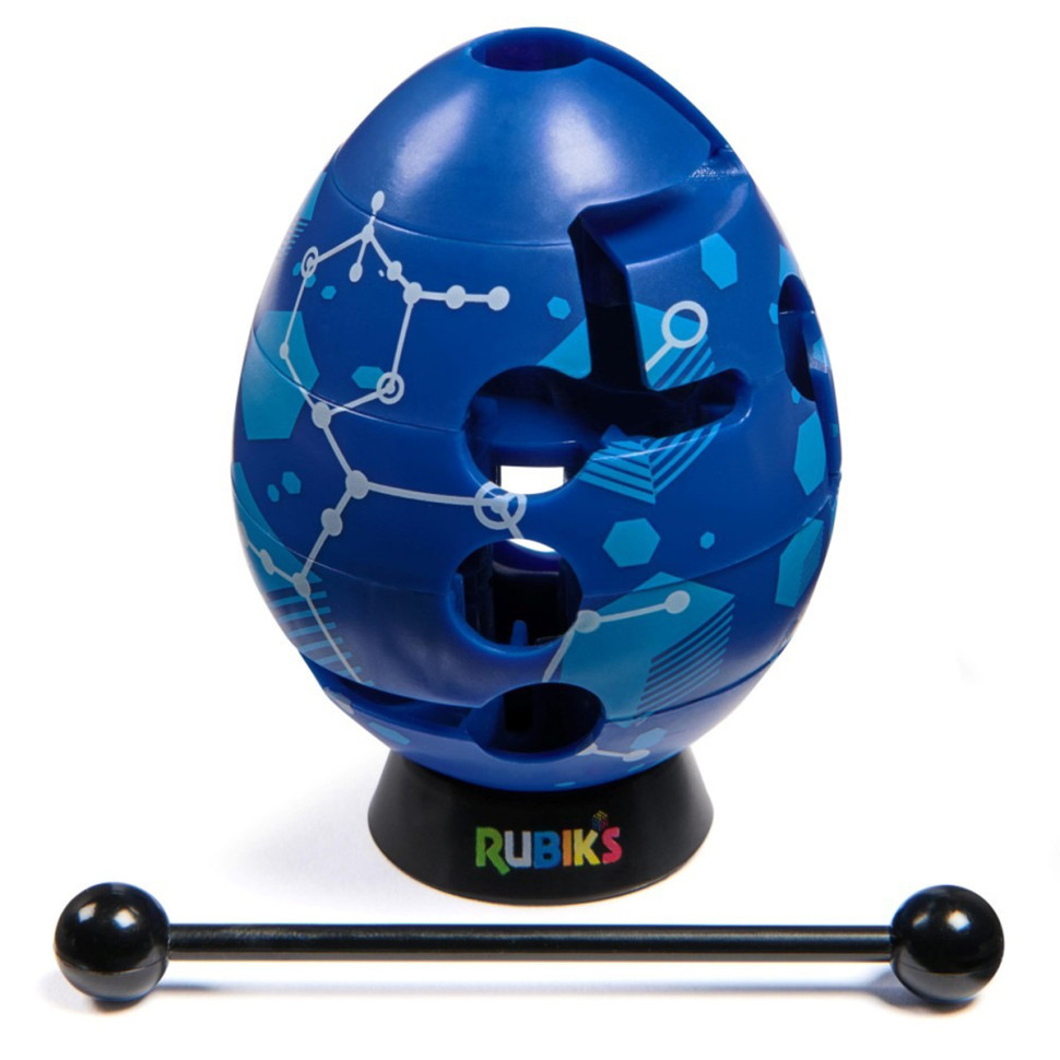 Розвиваюча Головоломка Смарт-яйце Rubik's 6071681(Blue) паличка, підставка — фото 2