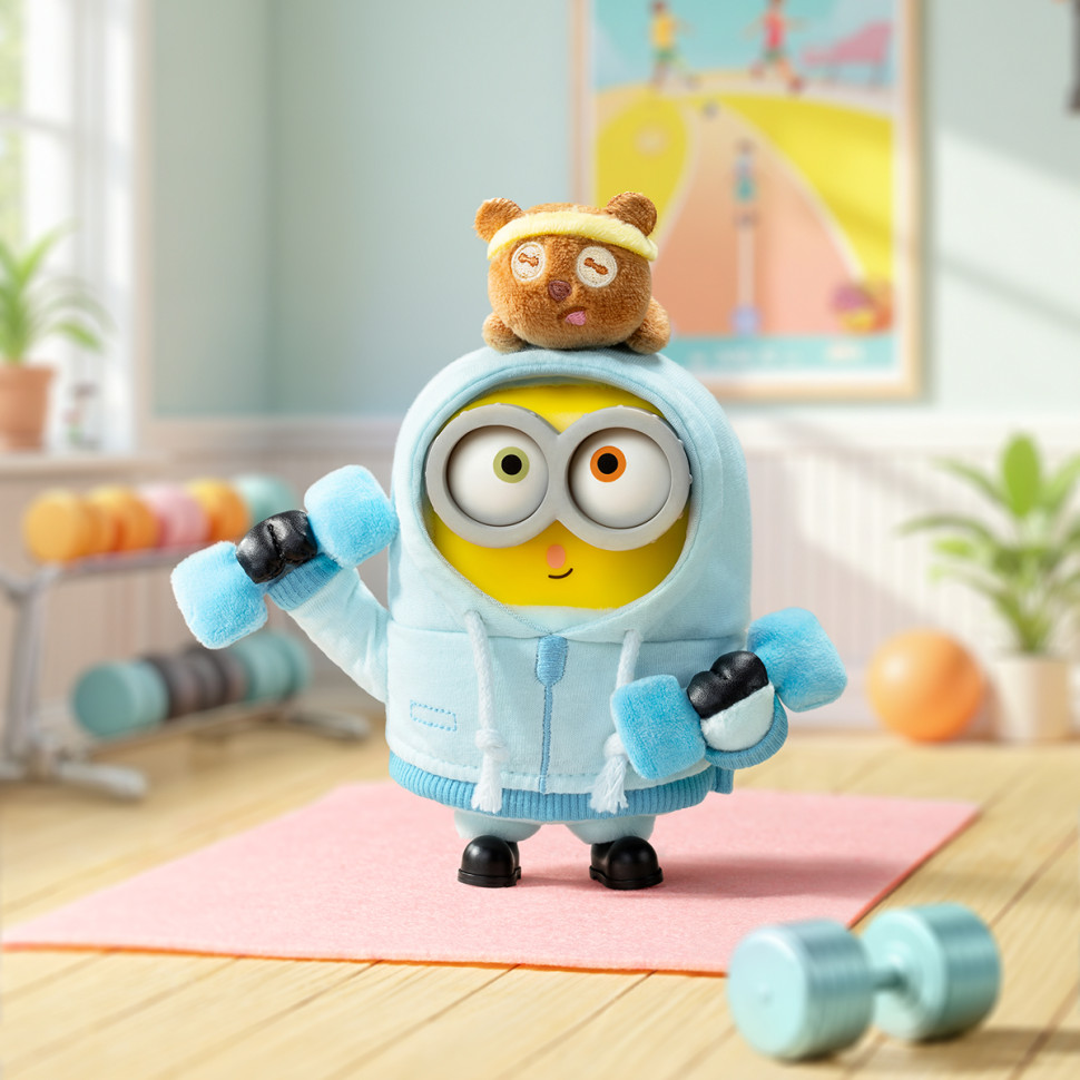 Коллекционная мягкая игрушка с кольцом Миньоны Pop Top 52Toys 25ZB301XHRTJ001 серии Bob & Tim — фото 7