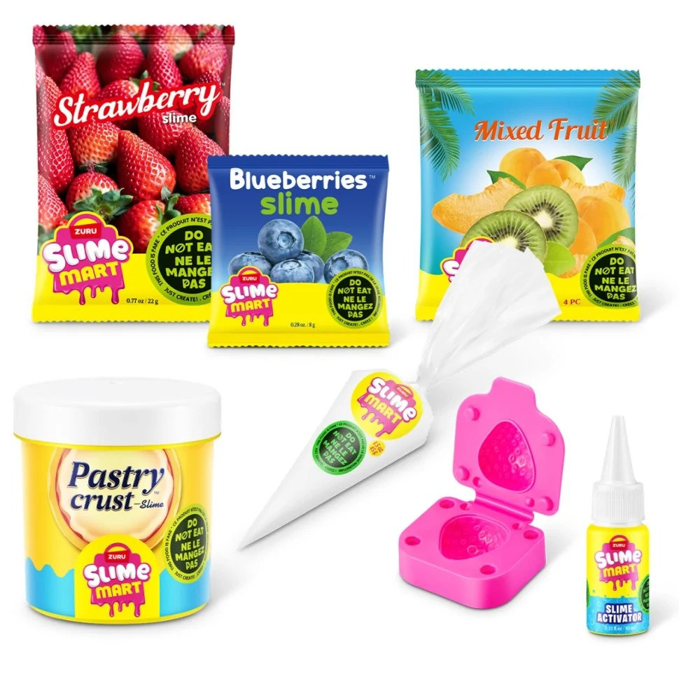 Ігровий набір зі слаймами "Фруктовий тарт" Slime Mart 15901E серії "Shopping Bag" — фото 5