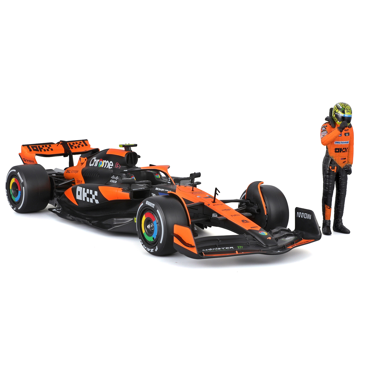 Автомодель з фігуркою - Mclaren MCL38 (1:24) — фото 8