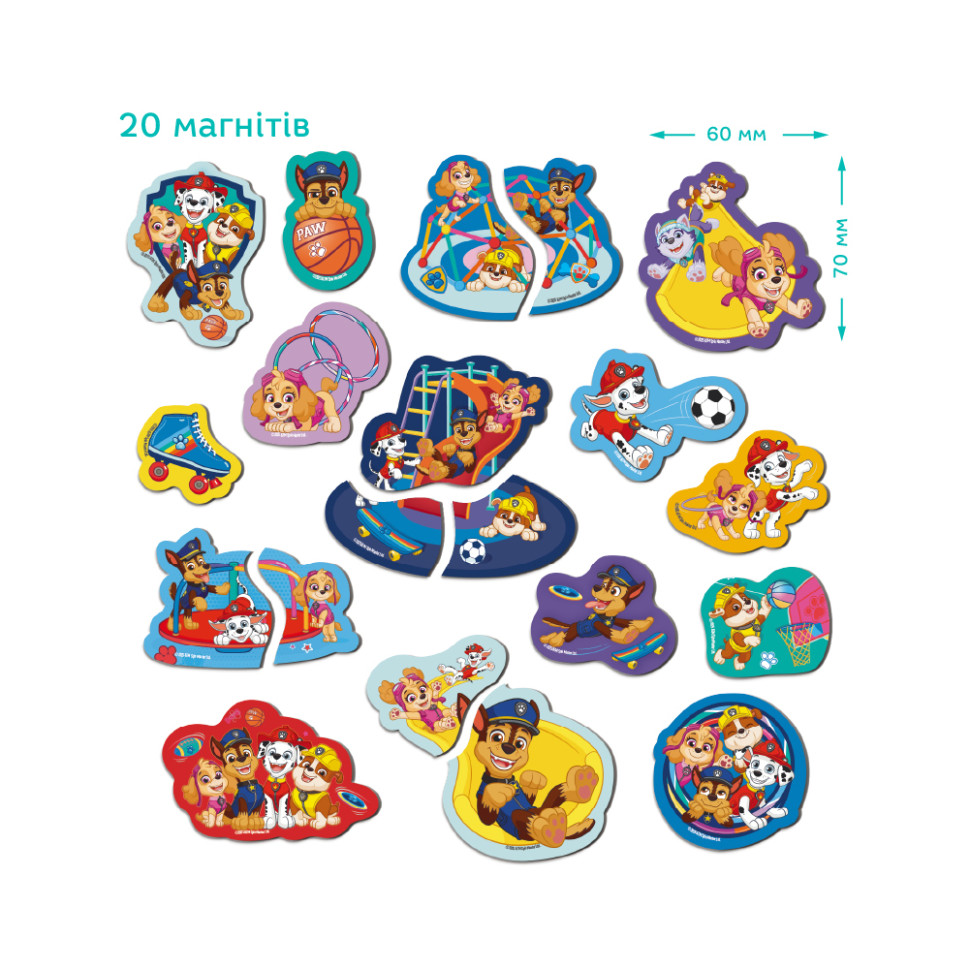 Детский набор магнитов "Игровая площадка" 200668, 20 больших магнитов — фото 2
