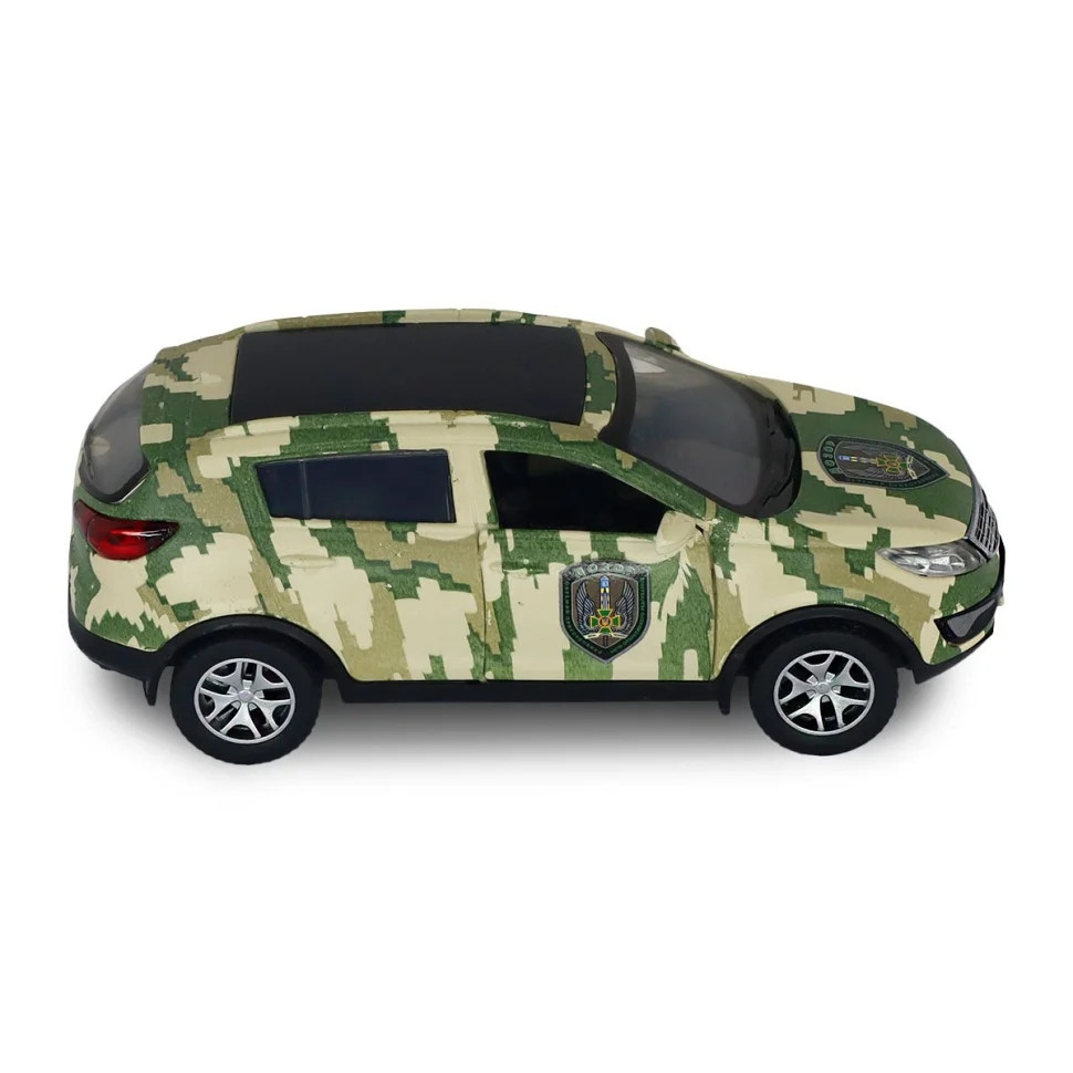 Автомодель серії "Шеврони Героїв" Kia Sporteg R "Дозор" TechnoDrive 250361MC масштаб 1:39 — фото 7