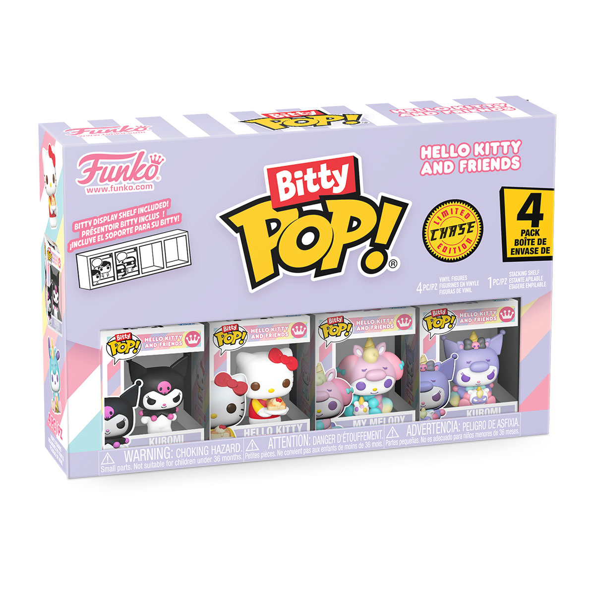 Набір ігрових фігурок Bitty POP! серії "Sanrio" - Куромі (4 фігурки в ас.) — фото 3
