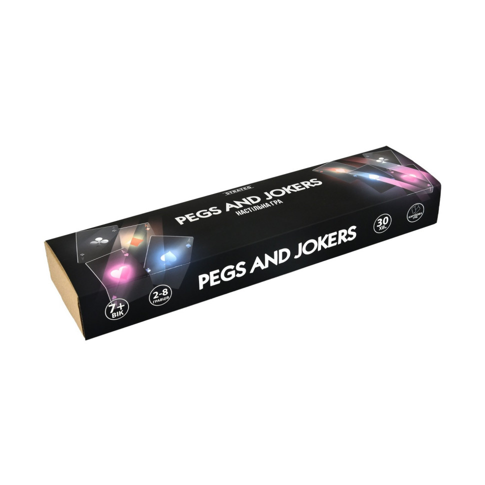Настільна гра Pegs and Jokers 30348 картки 108 штук, інструкція — фото 3