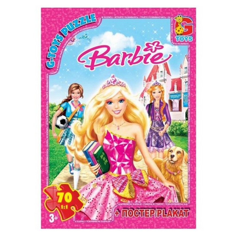 Дитячий пазл "Barbie" BA013 плакат 70 елементів
