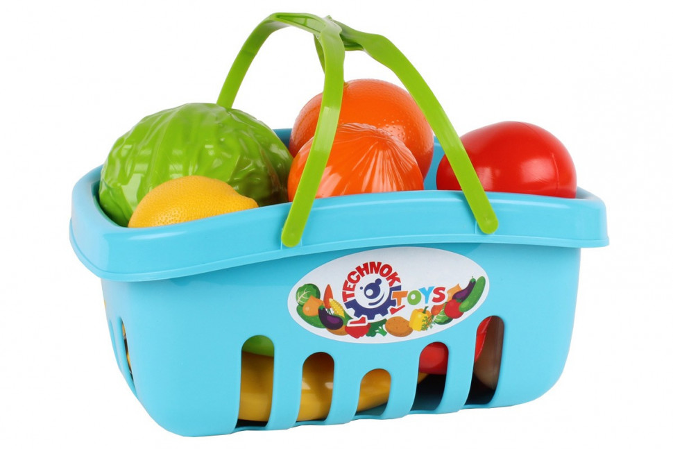 Ігровий набір продуктів 5354TXK в кошику Блакитний