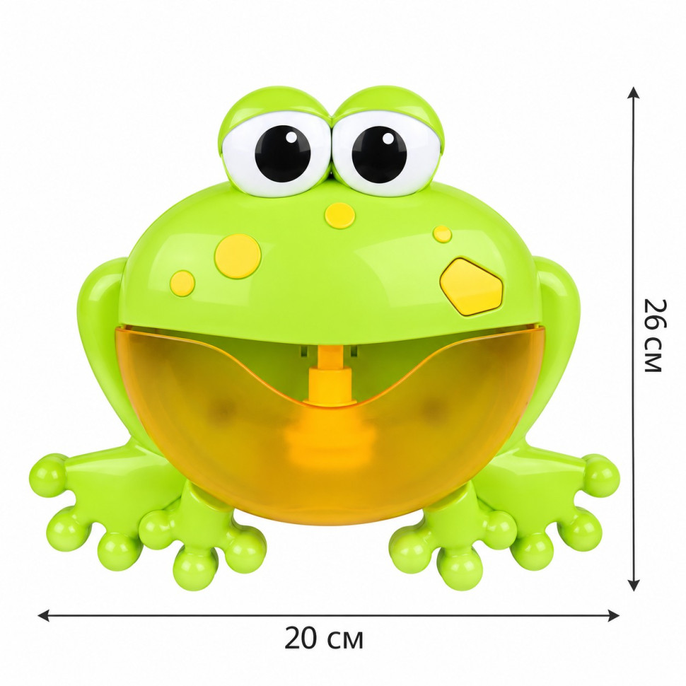 Игрушка для купания "Жабка" X18002 Bubble Frog, со звуковыми эффектами — фото 2