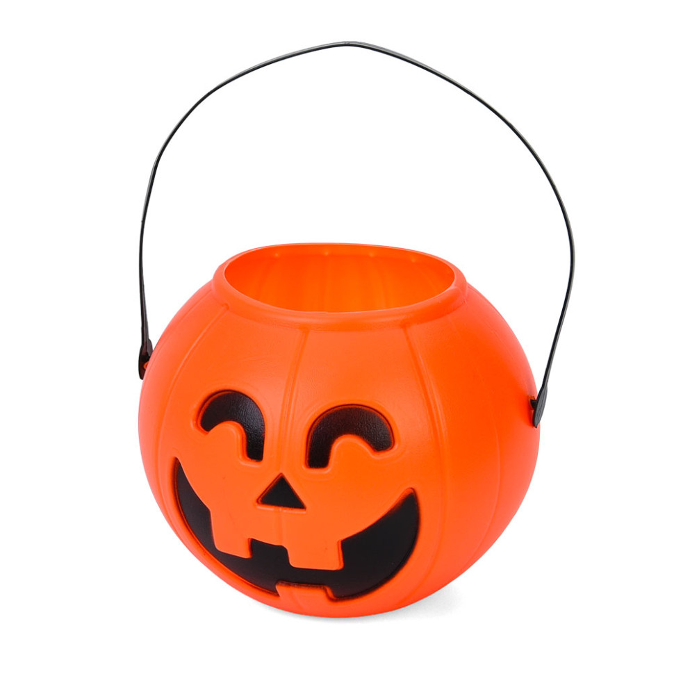 Аксесуар для свята Кошик-гарбуз Halloween MK 5749-2 у пакеті 13,5х17х17 см