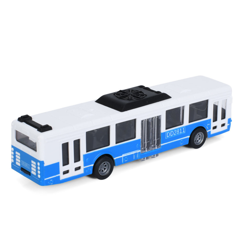 Іграшковий інерційний Автобус 6334(Blue) гумові колеса, 16 см — фото 2