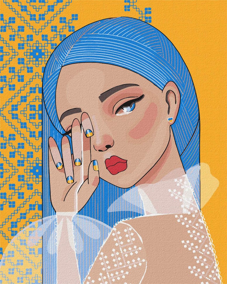 Картина за номерами "Незламна ©mosyakart" Ідейка KHO4907 40х50 см