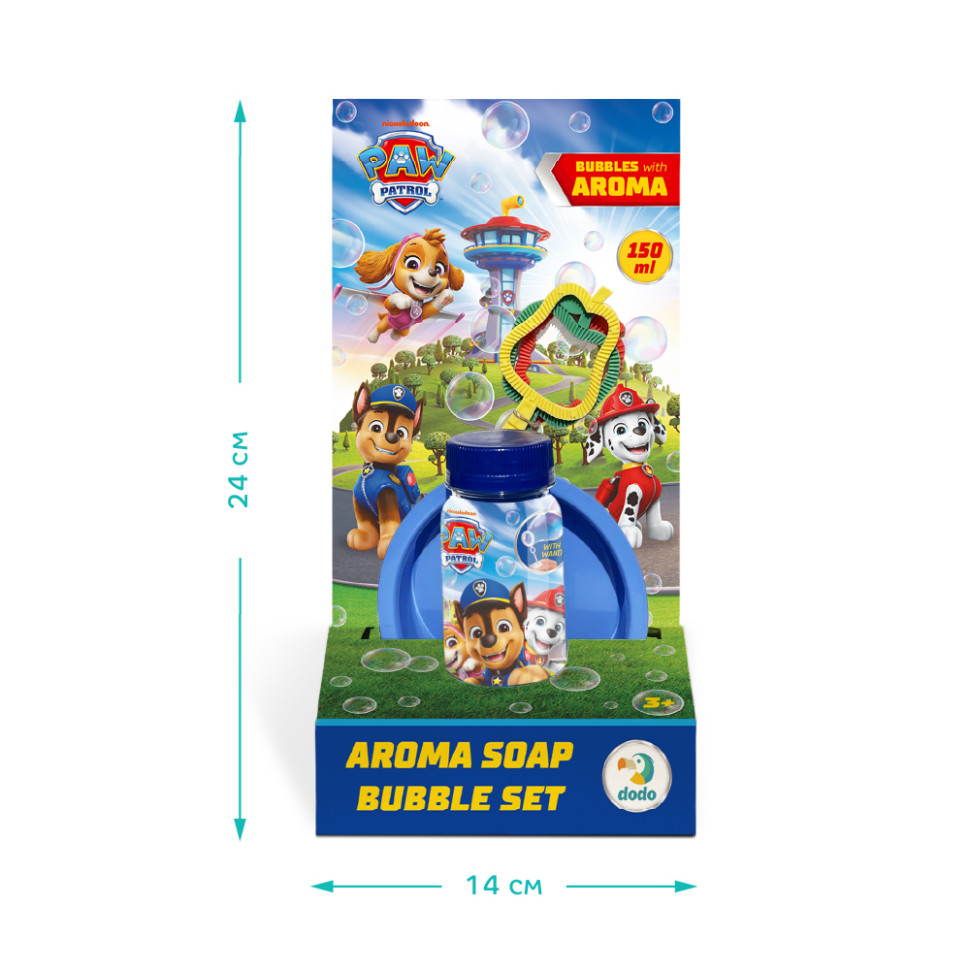 Ароматические мыльные пузыри "Paw Patrol" 200732 объем 150 мл, 3 палочки — фото 3