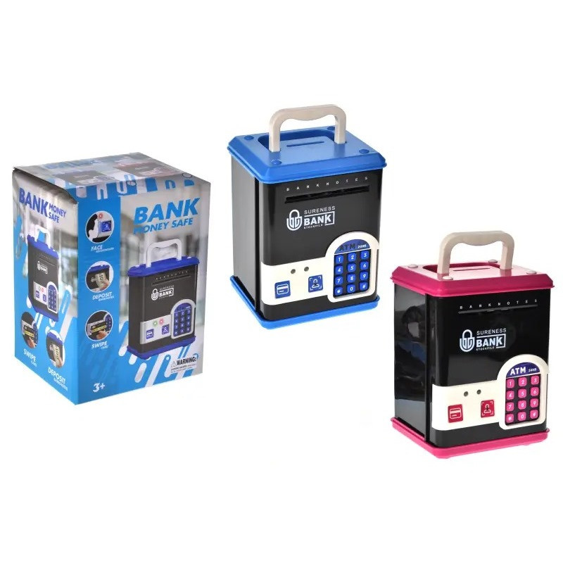 Детская копилка-сейф WF-3015H(Pink) музыка, свет, пароль, имитация отпечатка — фото 3