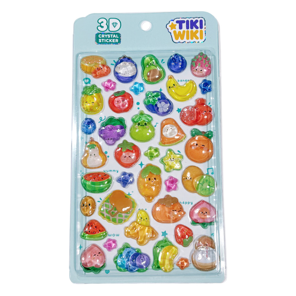 Набір 3D-наліпок "Тікі фрукти" Tiki Wiki 51367 серії Crystal