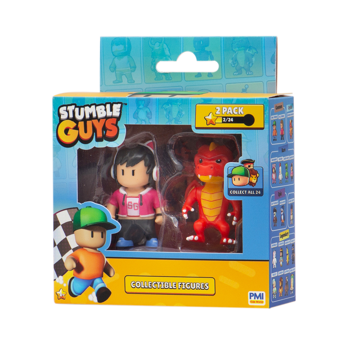 Набір колекційних фігурок Stumble Guys - Оператор Джина Та Дракон Інферно (2 фігурки, 6 cm)