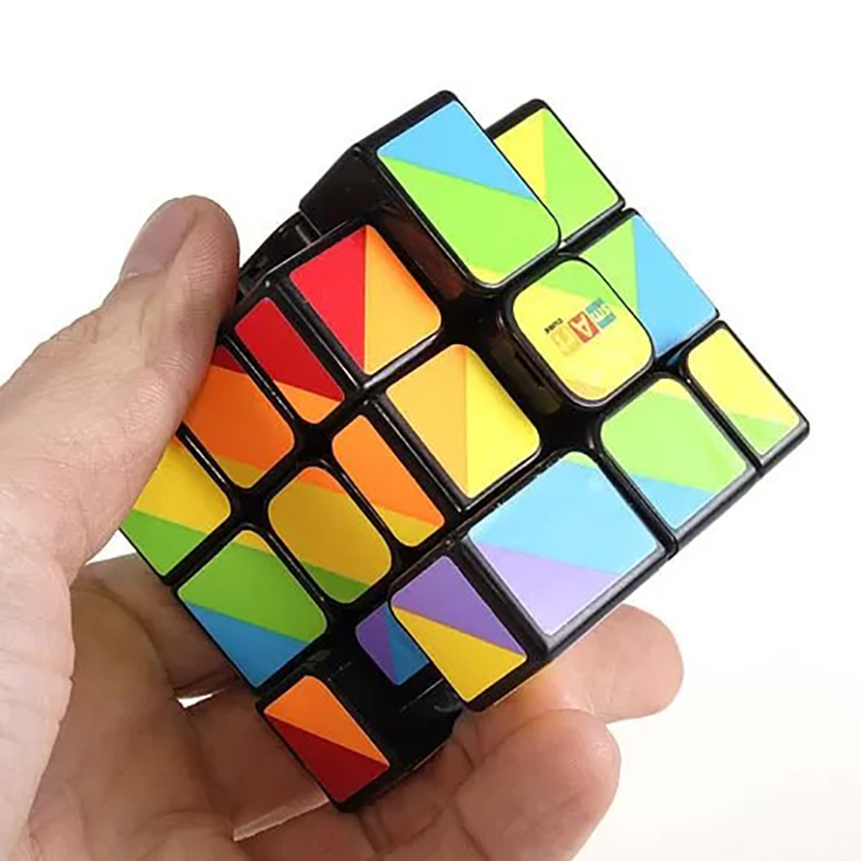 Головоломка Кубик Рубіка Райдужний 3х3 Чорний Smart Cube SC361 — фото 5
