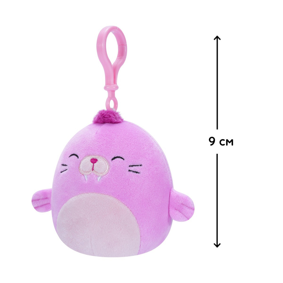 М'яка іграшка Морж Пепе Squishmallows SQCP00150 на кліпсі 9 см — фото 4