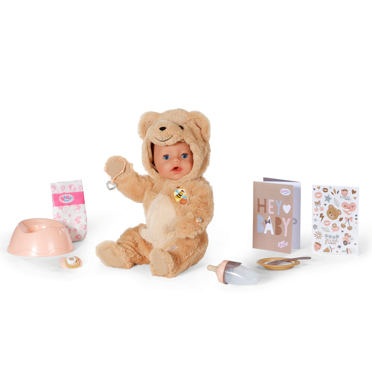 Кукла BABY born – Эмма в Костюме Мишки (43 cm, с аксессуарами) — фото 3