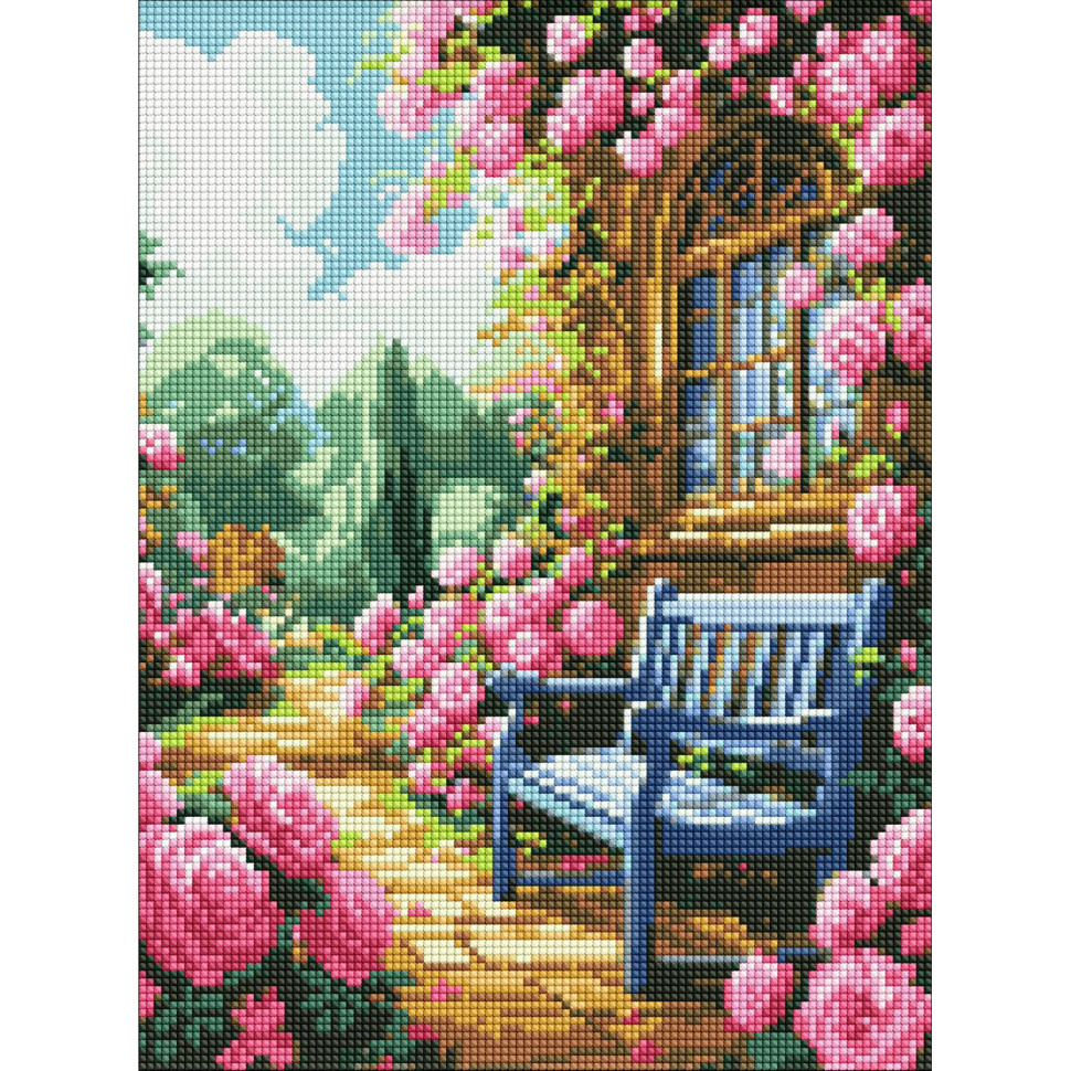 Алмазна мозаїка "Квітковий сад" AMO8140, 30x40 см