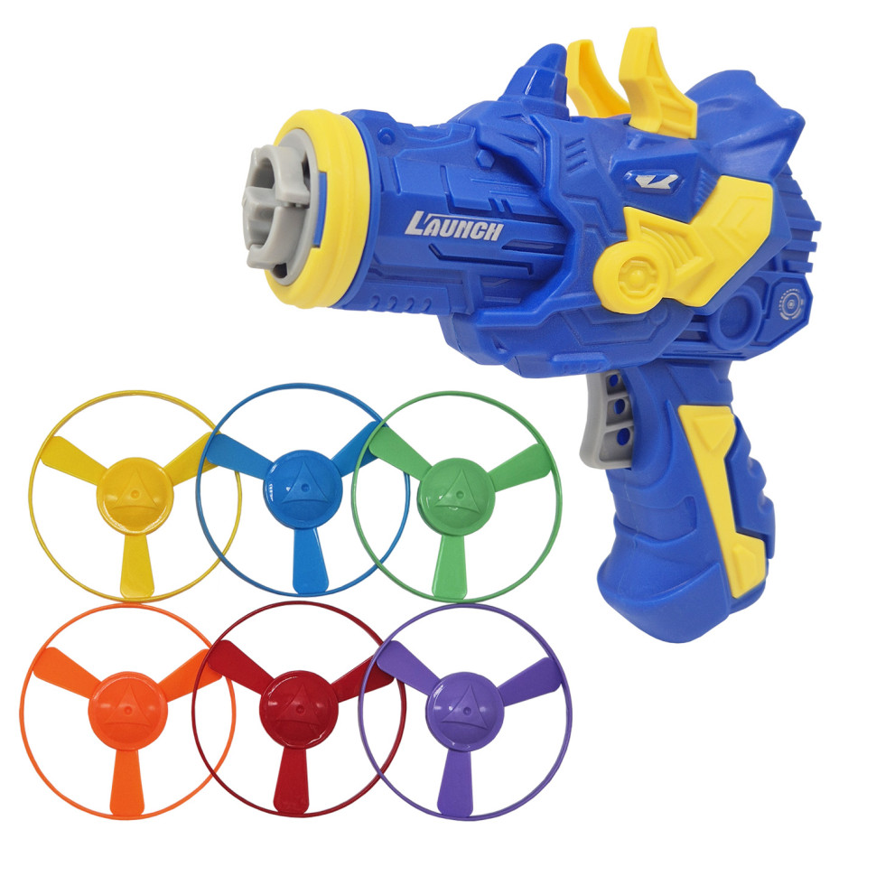 Розважальна гра-запускалка Динозаврик 123-1K4(Blue) 6 дисків
