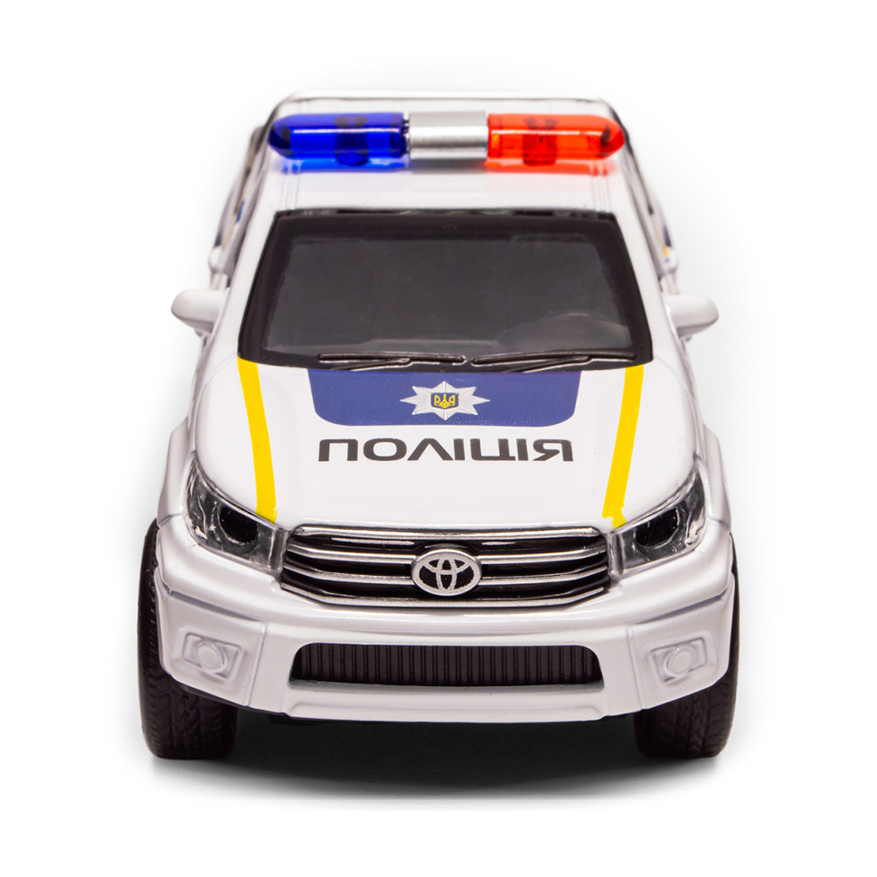 Дитяча автомодель Toyota Hilux Police TechnoDrive KM250426 масштаб 1:32 — фото 8