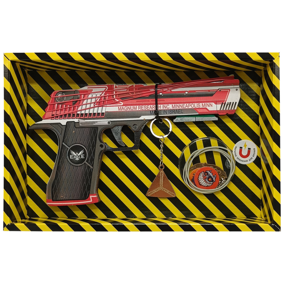 Збірна модель Гумостріл "DESERT EAGLE CODE RED" BOX DE-CR