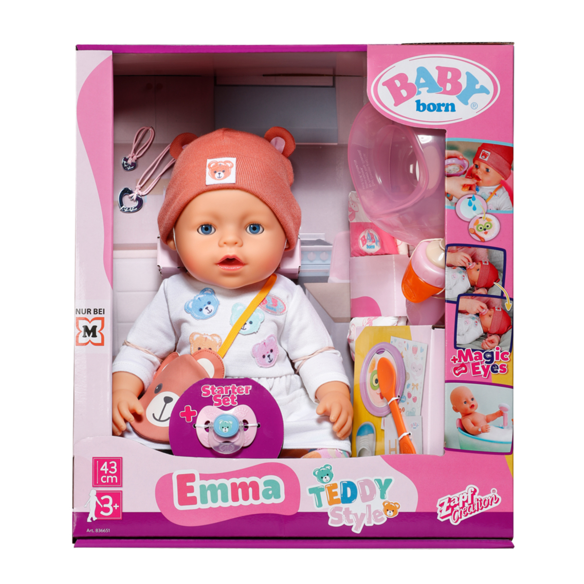 Кукла BABY born – Эмма-Тедди (43 cm, с аксессуарами) — фото 8