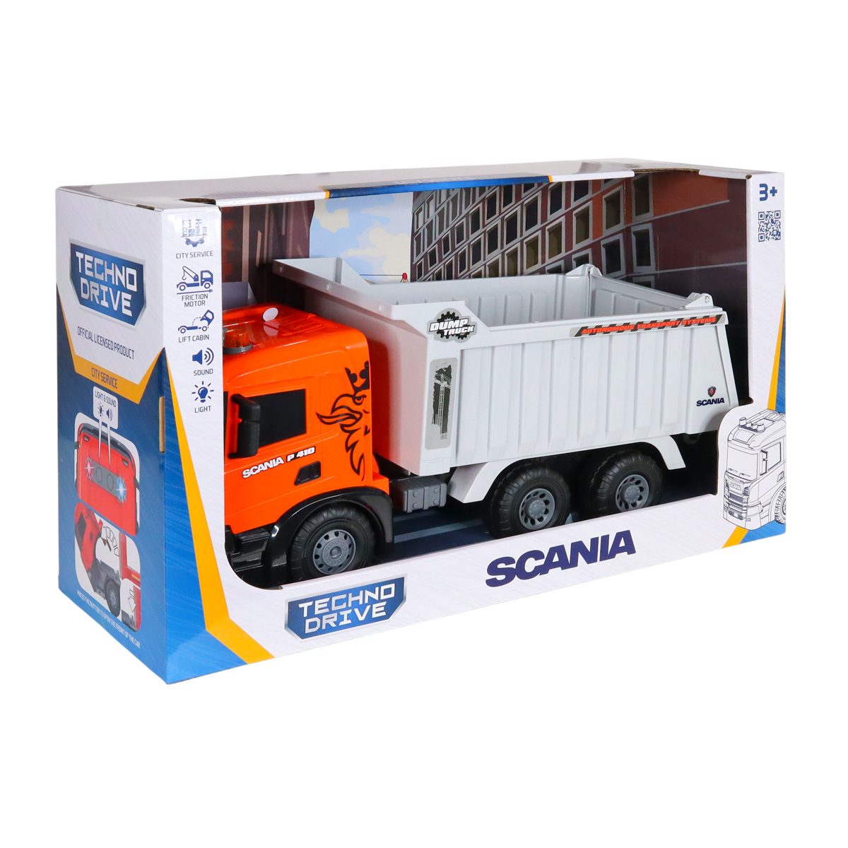 Автомодель серії "Super Big Truck" – Самоскид Scania (світло, звук) — фото 7