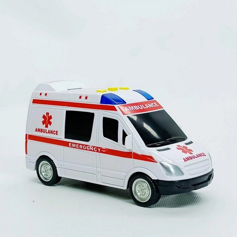 Дитяча автомодель "Швидка допомога" 7994, 17х7 см, звукові та світлові ефекти — фото 4