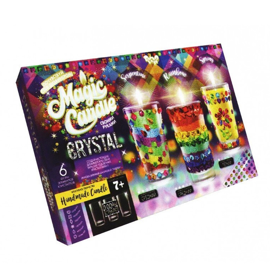 Комплект креативної творчості MAGIC CANDLE CRYSTAL 7320DT, 3 свічки в комплекті — фото 3