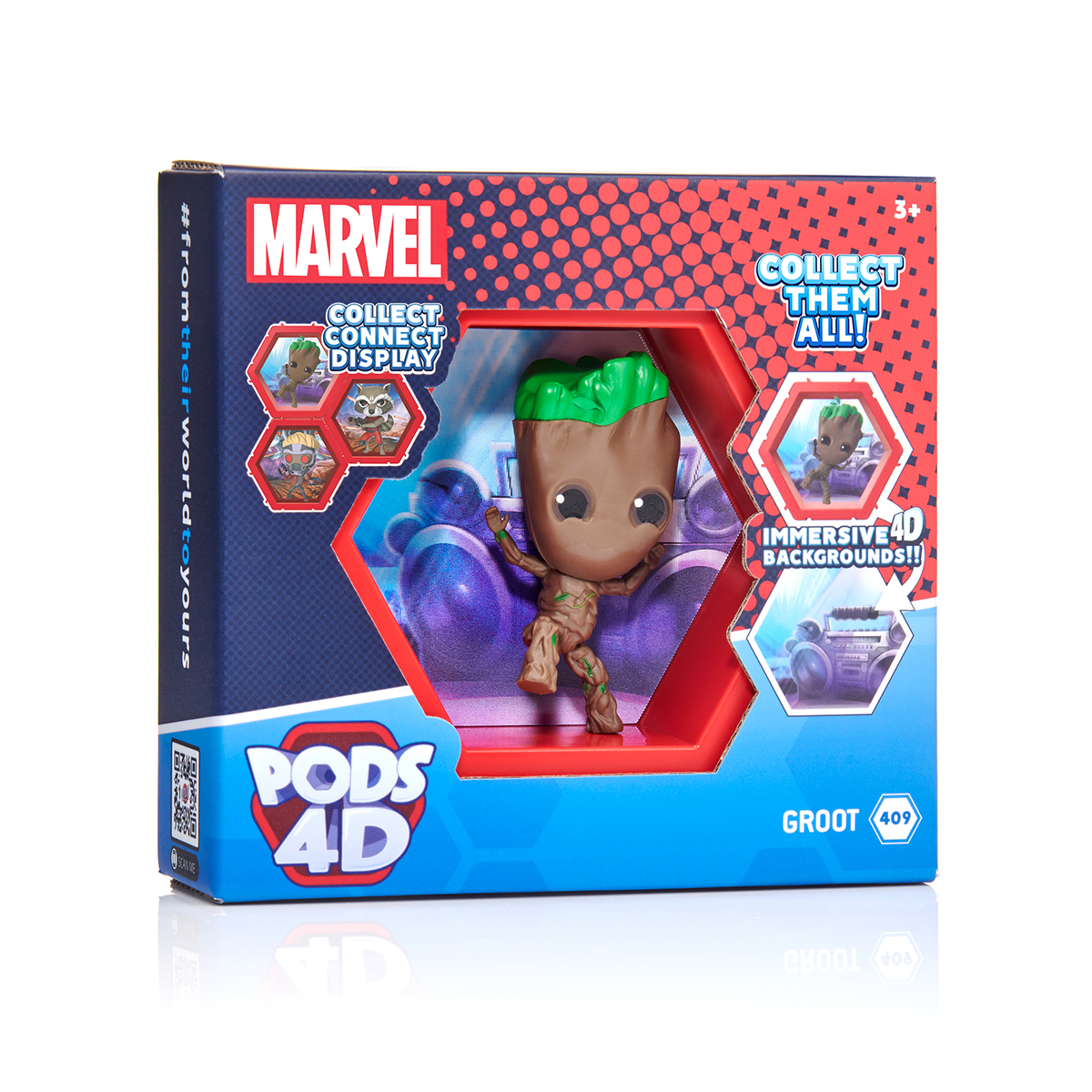 Коллекционная фигурка WOW! PODS 4D серии "Марвел" - Грут (10 cm)