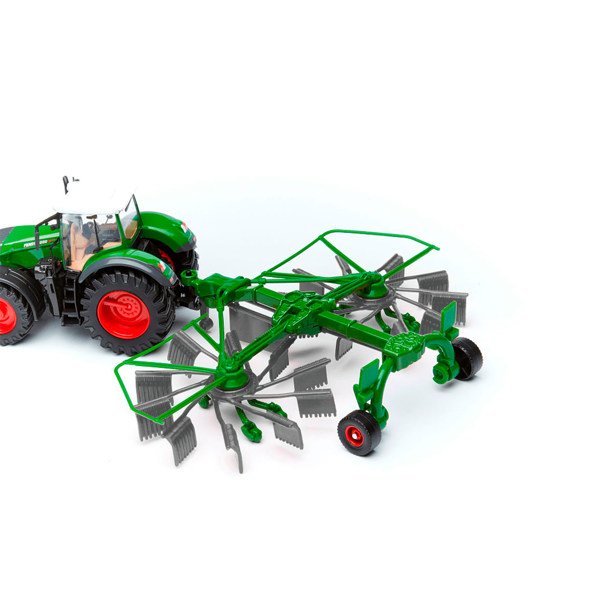Модель - Трактор Fendt 1050 Vario з роторними валковими граблями (10 cm) — фото 4