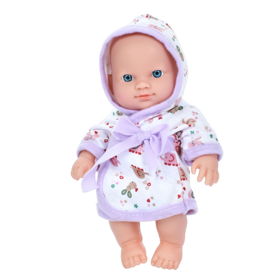 Дитяча іграшка Пупс у халаті A201-U(Violet) 21 см
