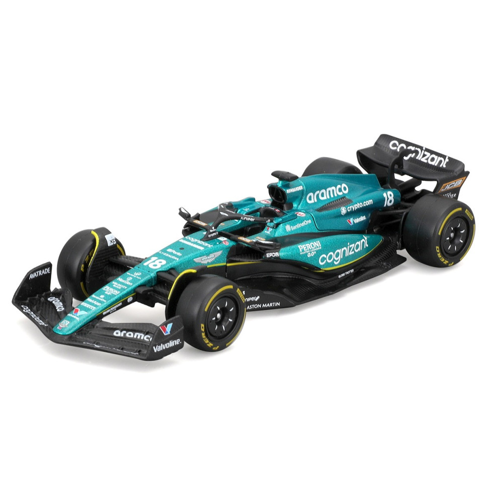 Колекційна автомодель "Aston Martin AMR23 (2023)" Bburago 18-38090, 1:43 масштаб — фото 2