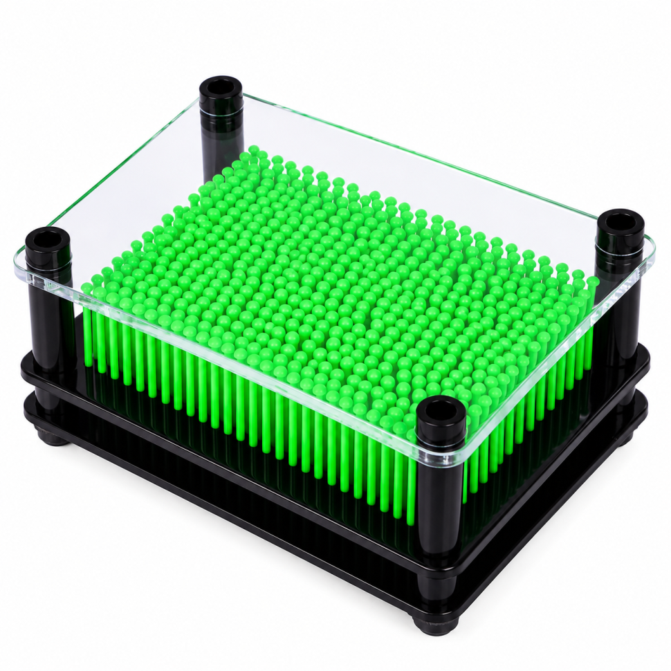 Об'ємна панель-антистрес з рухомими елементами "3D Пін Арт" MK 5967(Green) зелений