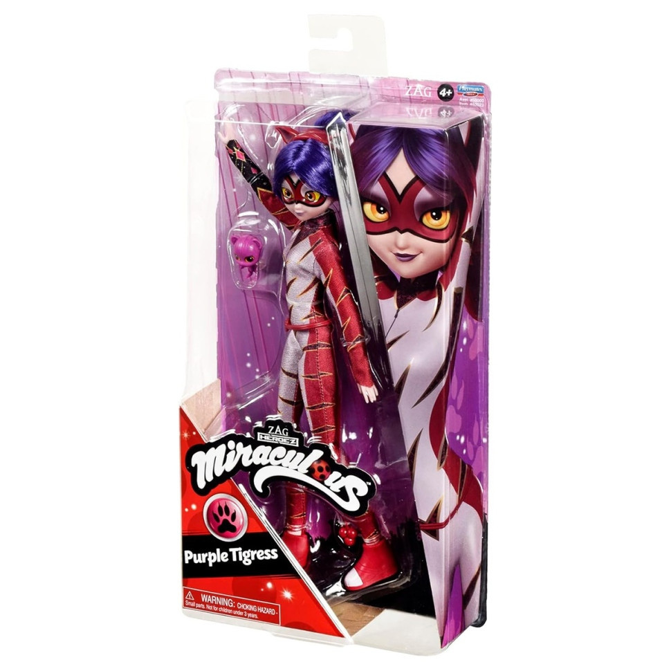 Детская игрушечная Кукла "Леди Баг и Супер-Кот" Пурпурная Тигрица Miraculous 50023 с аксессуарами — фото 4