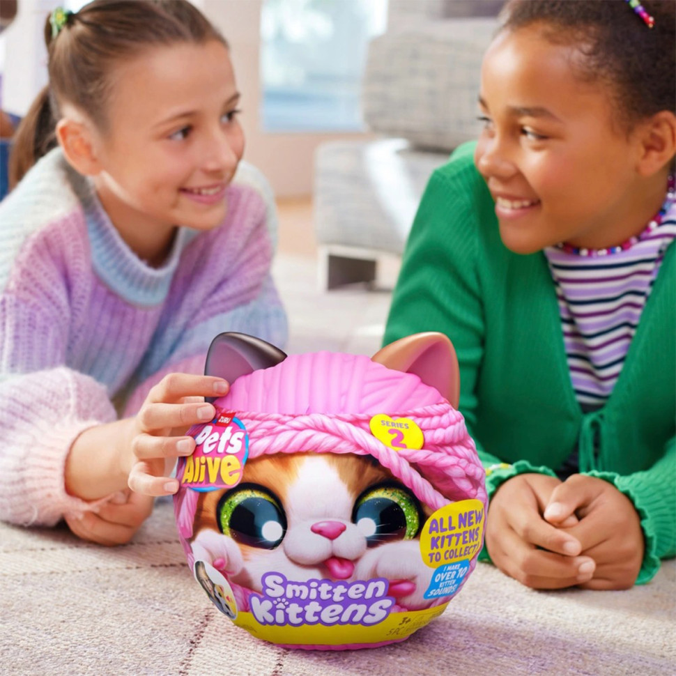 Интерактивный игровой набор-сюрприз Игривые котята Pets & Robo Alive S2 9568, 10 разных звуков — фото 10