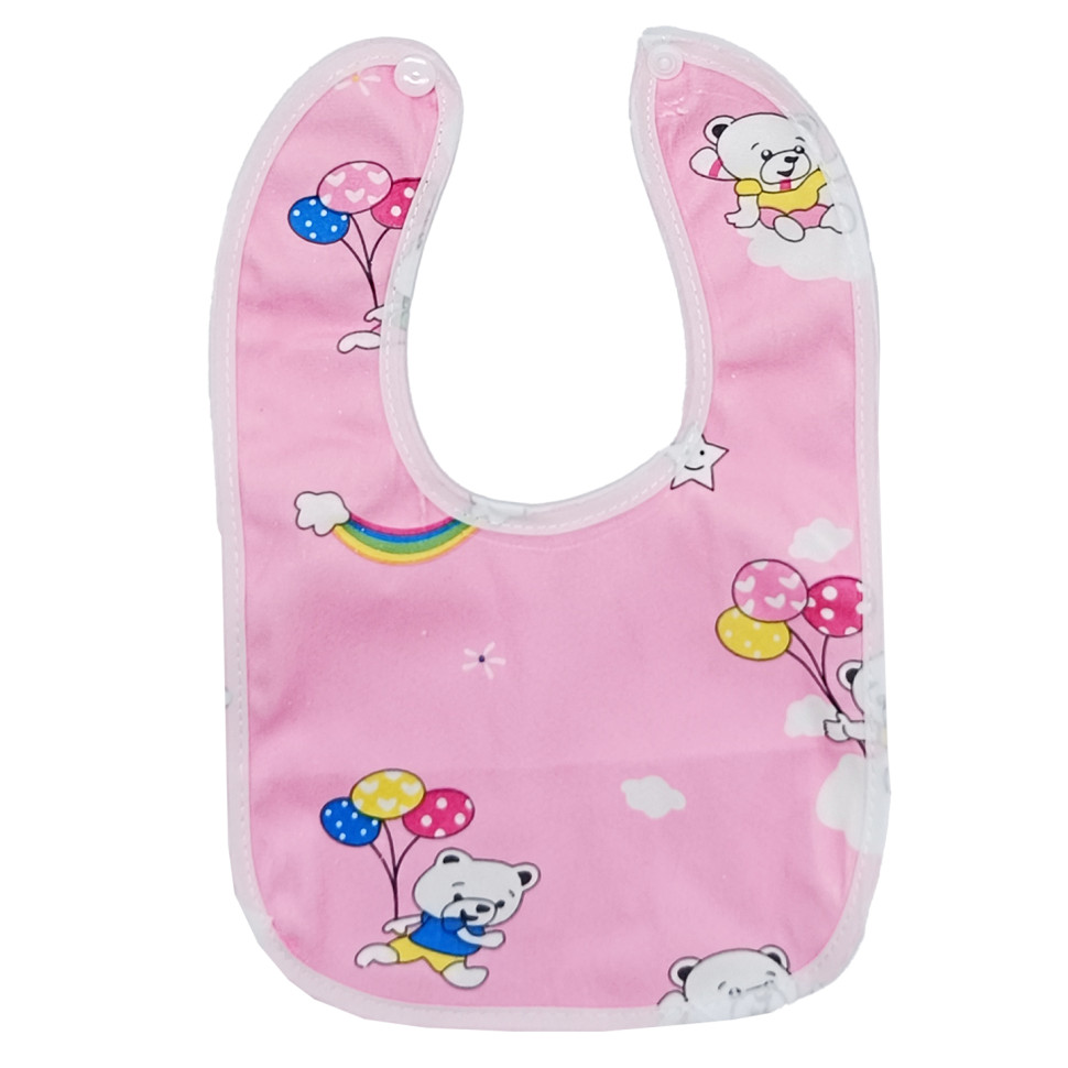 Дитячий слинявчик тканинний MGZ-0600(Pink) на кнопці — фото 15