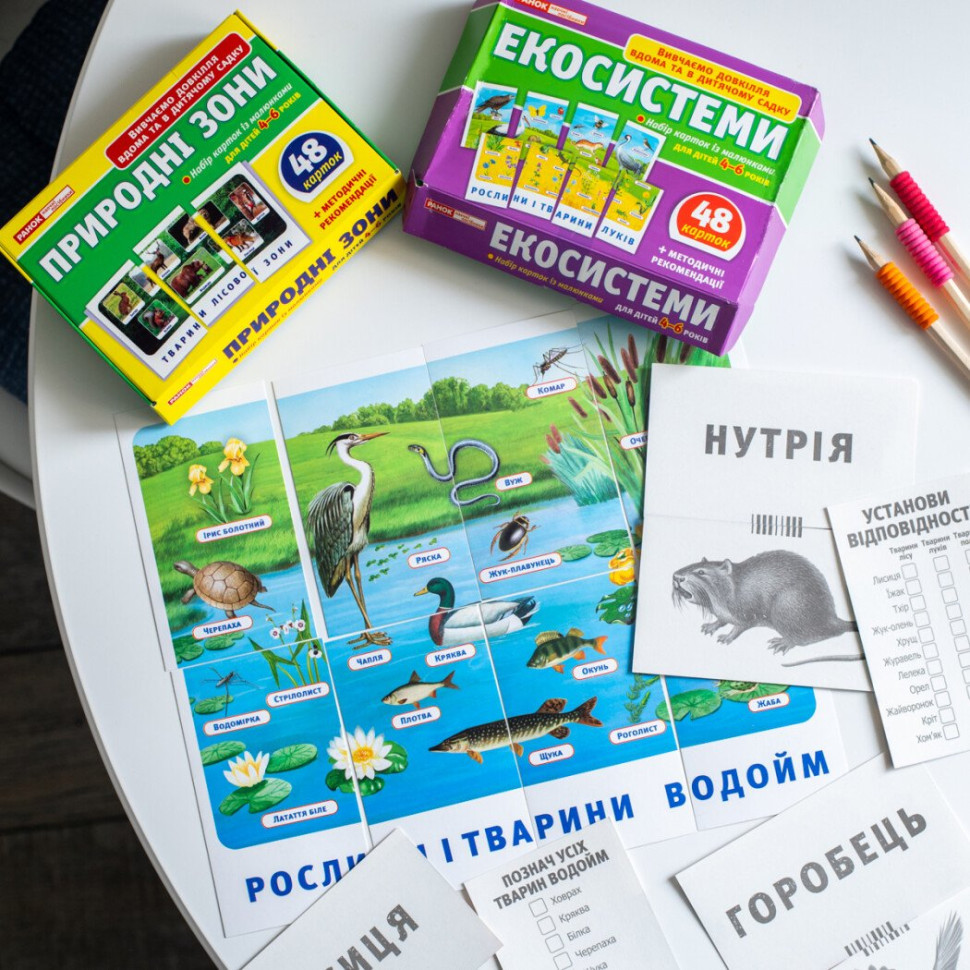Набір тематичних карток "Екосистеми" 13169003 для дітей 4-6 років — фото 6