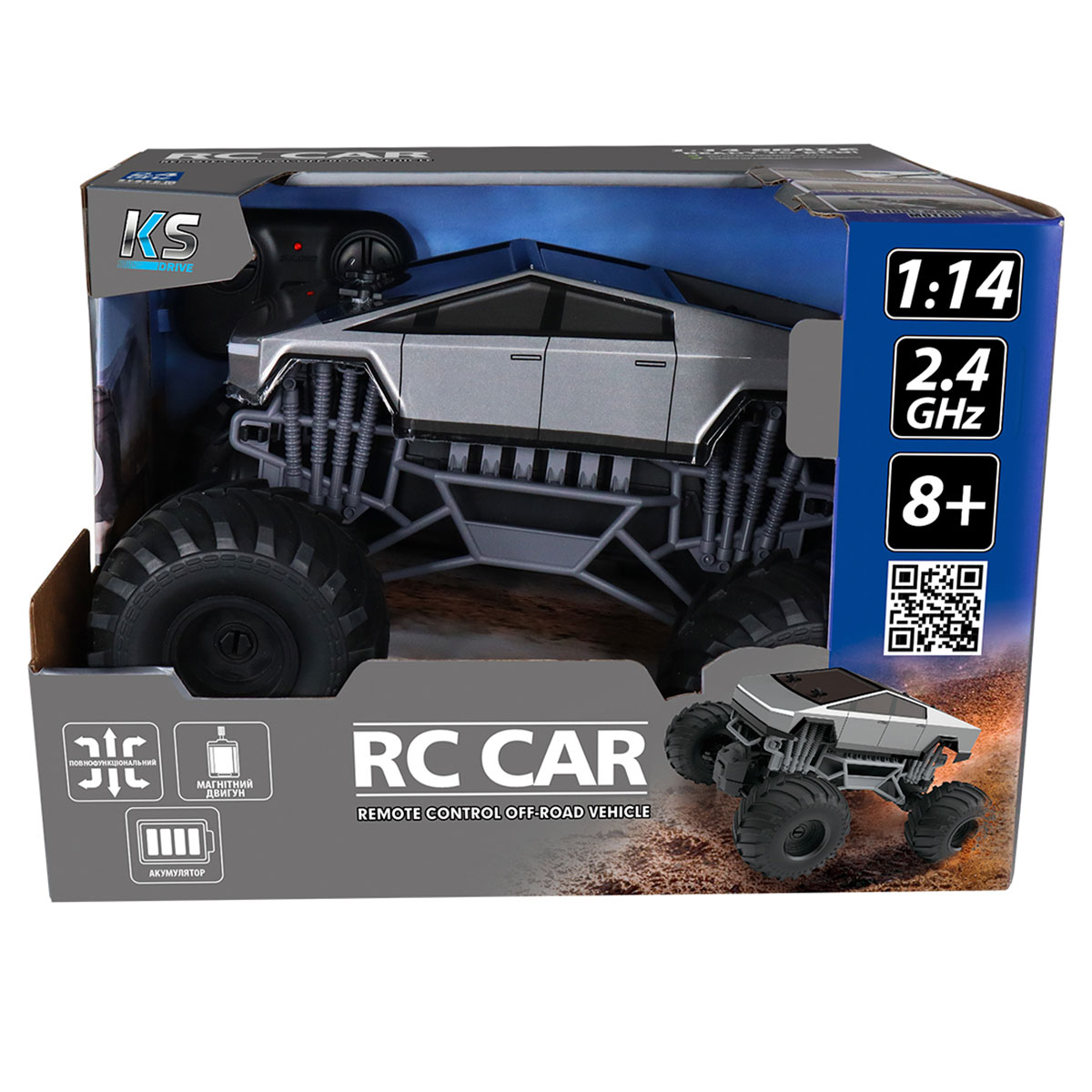 Автомобіль Bigfoot OFF-ROAD на р/к - Cyber RIDE (акум. 3.7V, 2,4 ГГц) — фото 9