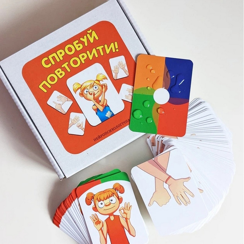 Карткова гра "Спробуй повторити" ZOIA-8009, 80 карток — фото 3