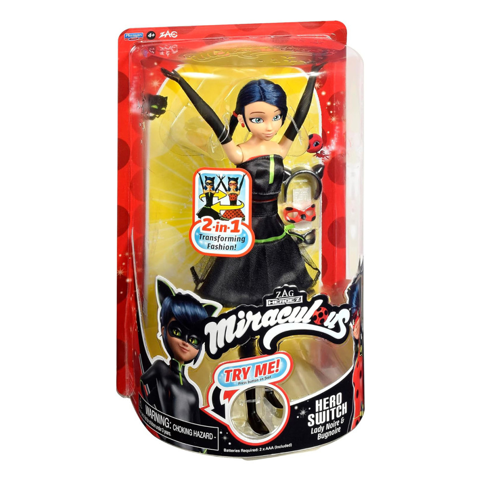 Інтерактивна лялька "Леді Баг та Супер-Кіт" Miraculous 50414 дизайнерське перетворення — фото 2