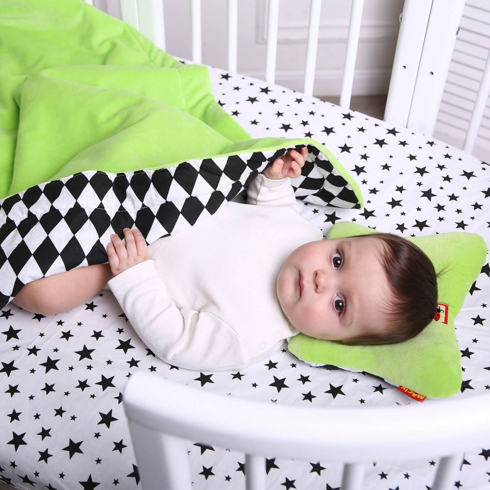 Дитячий постільний комплект Bed Set Newborn МС 110512-08 подушка + ковдру + простирадло — фото 7
