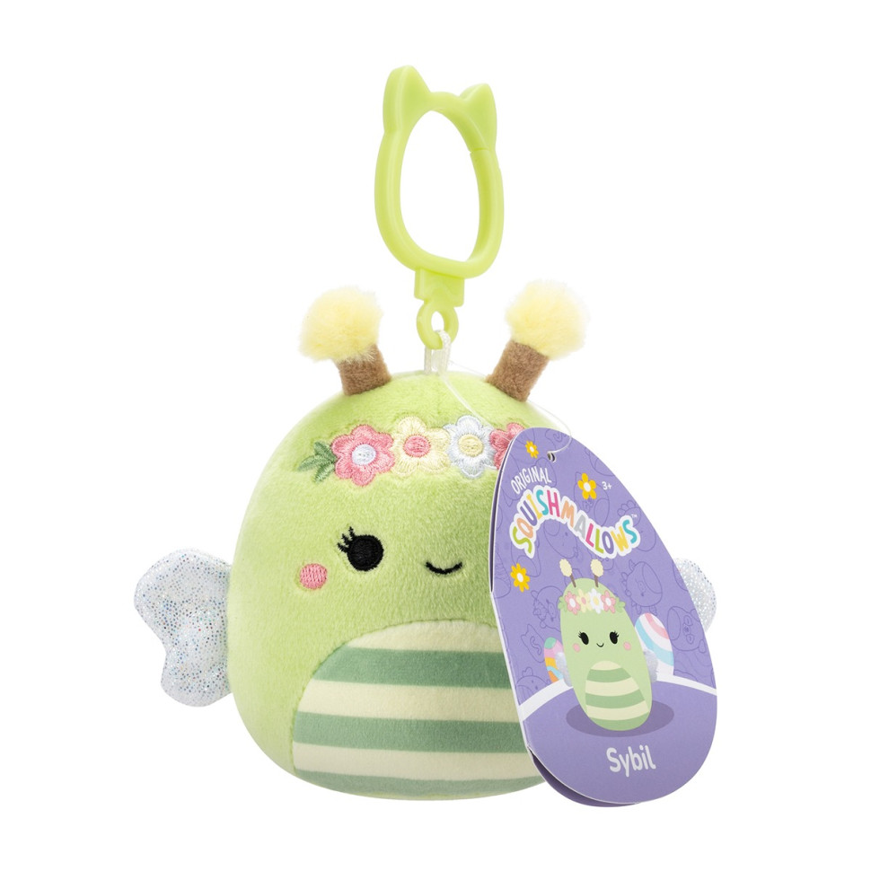 М'яка іграшка на кліпсі Бджілка Сібіл Squishmallows SQCP00460, 9 см — фото 2
